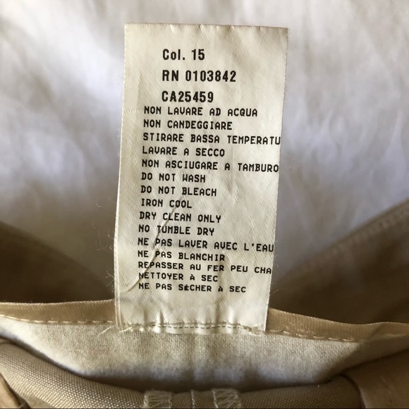 Women’s Trousers Lightweight Wool Beige Pant Made In Italy - Picture 6 of 11